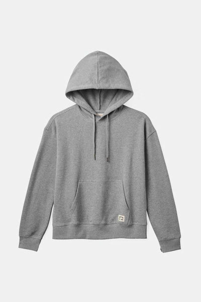 Cross Loop French Terry Hoodie - Heather Grey