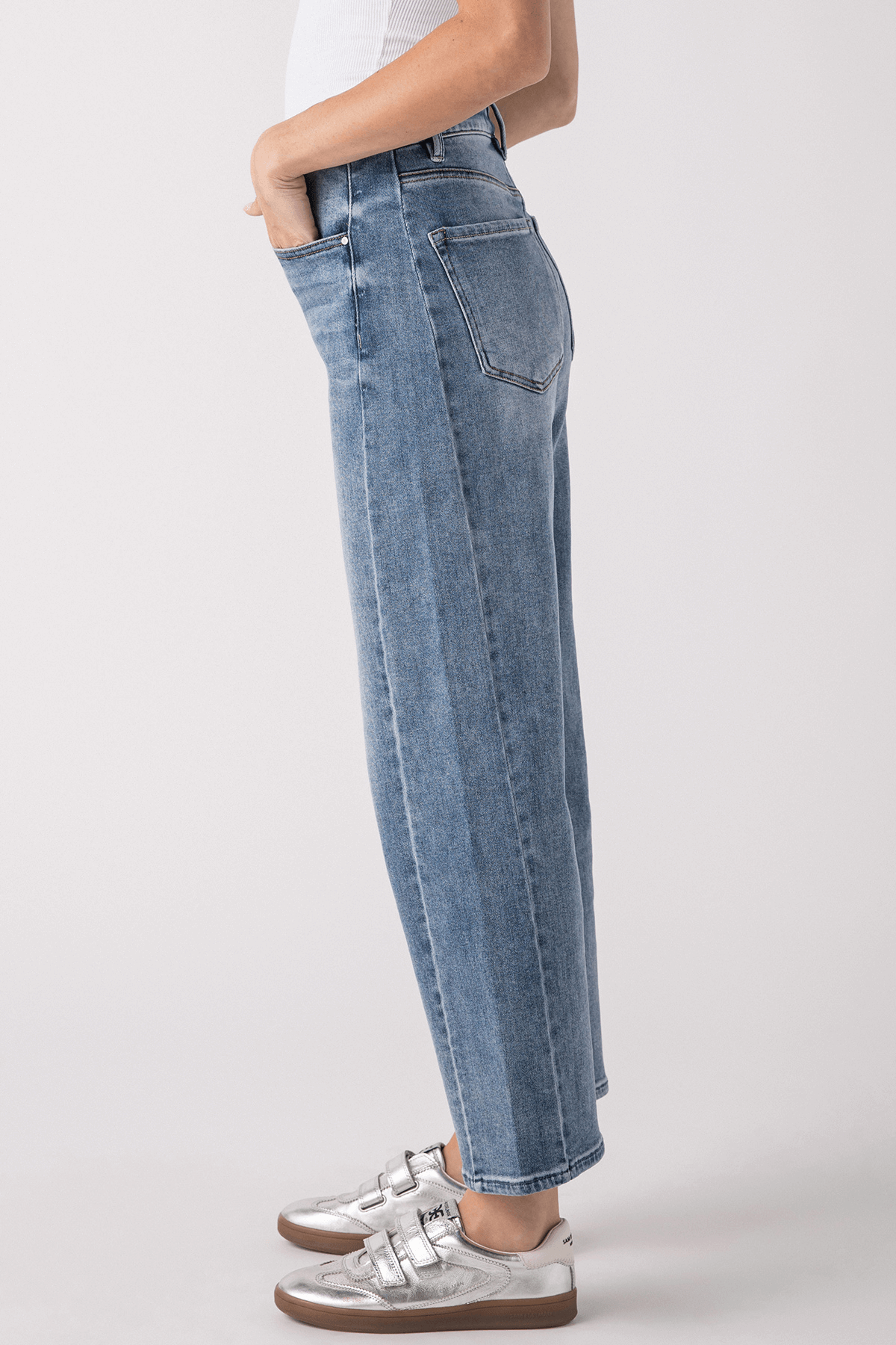 Risen Wren High Rise Barrel Jeans