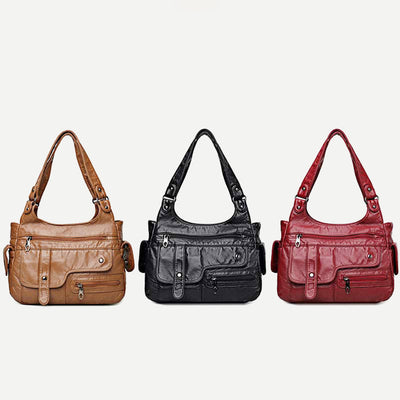 Women Handbags and Purse Large Double Compartment Hobo Bag Tote