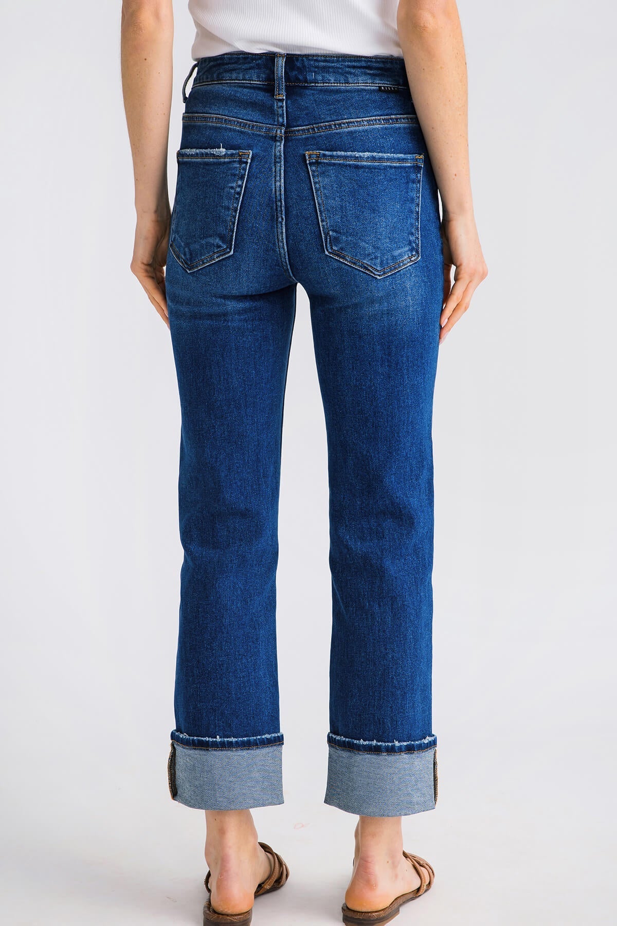 Risen James Straightleg Cuffed Jeans