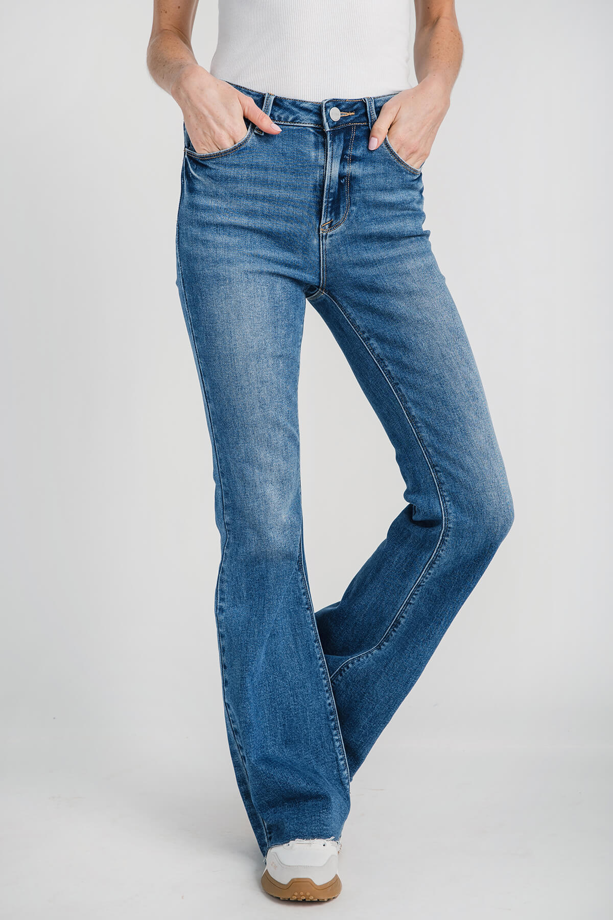 Risen Harper High Rise Boot Cut Jeans