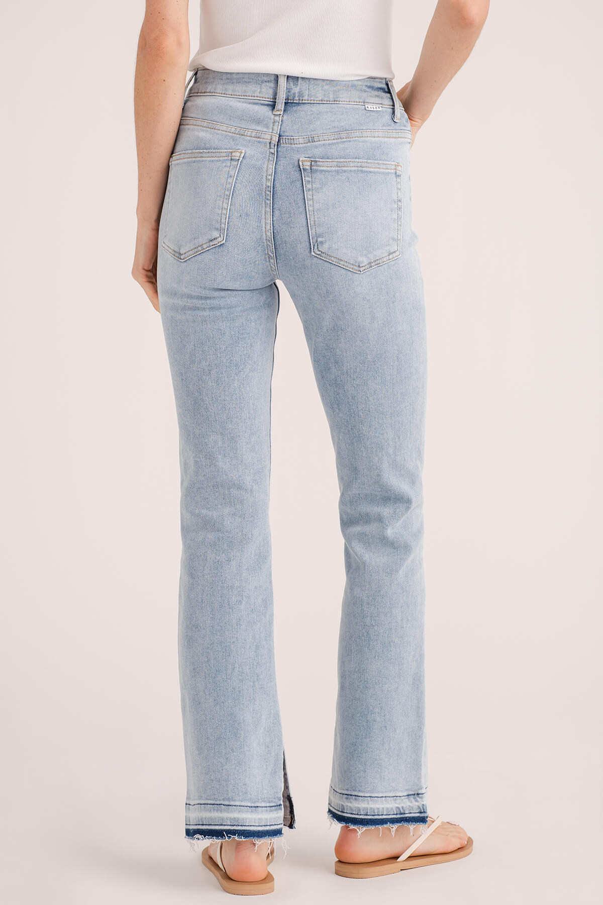 Risen Holly High Rise Straightleg Exposed Hem Jeans