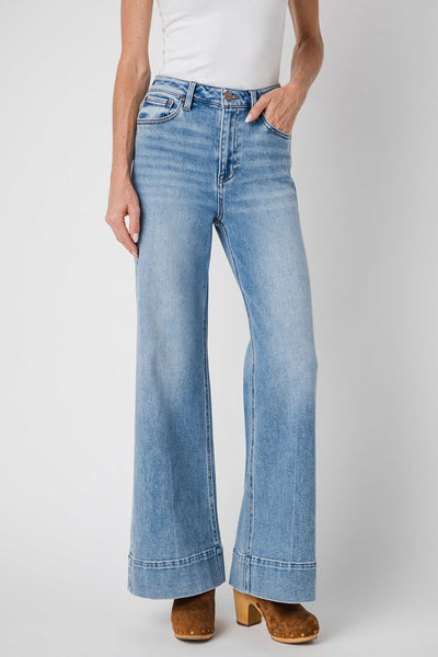 Risen Jay Wide Leg Wide Hem Trouser Jeans