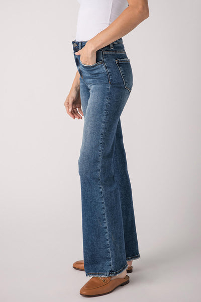 Risen Mila High Rise Full Length Straight Leg Jeans