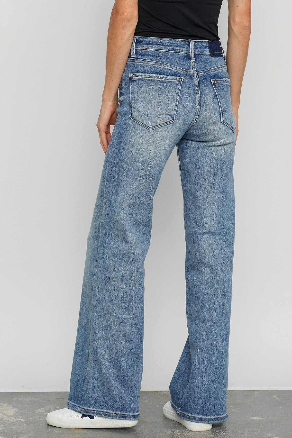 Risen Courtney Midrise Wideleg Jeans