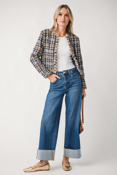 Risen Willow Ultra Wideleg Cuffed Jeans