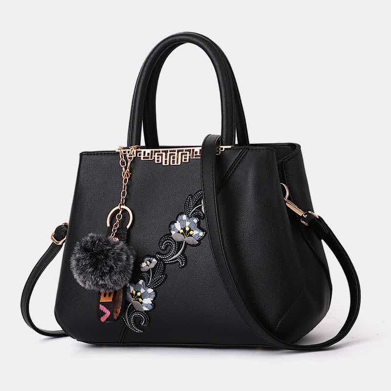 Leather Tote Handbags for Women Zipper Shoulder Purse with Crossbody Strap